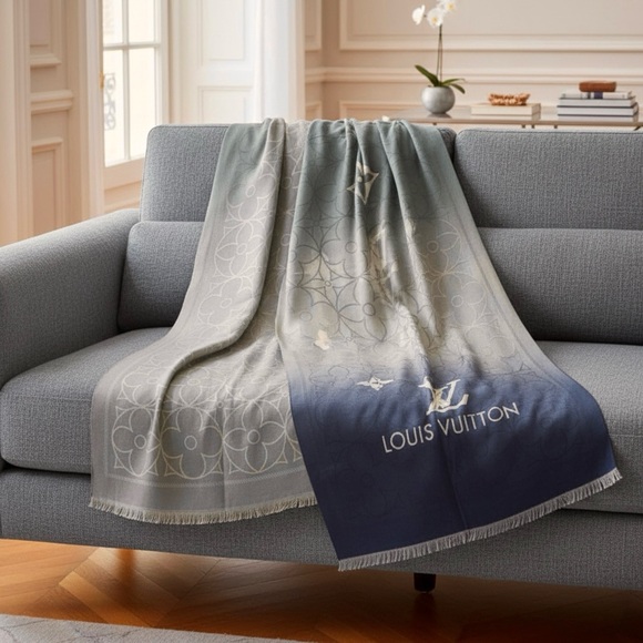 Exquisite Monogram Wrap/Scarf - Ethereal Gradient Collection - Picture 5 of 6